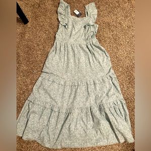 Open back midi ruffle dress. New with tags!